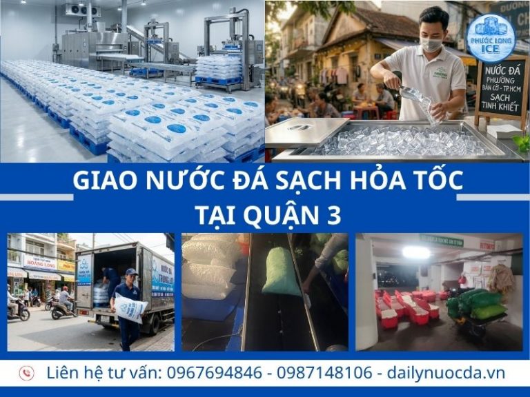 Đại lý nước đá tại Quận 3 – Lựa chọn hàng đầu cho nhà hàng, quán cafe
