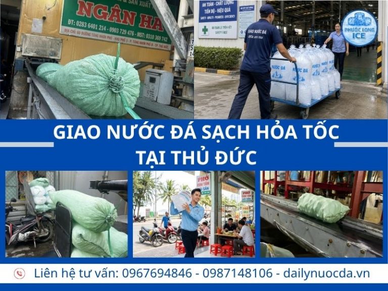 Đại lý nước đá tại Thủ Đức – Giao nhanh, sạch và tiện lợi