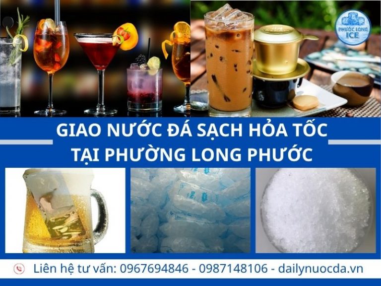 Đại lý nước đá tại Long Phước – Giao nhanh, sạch và tiện lợi