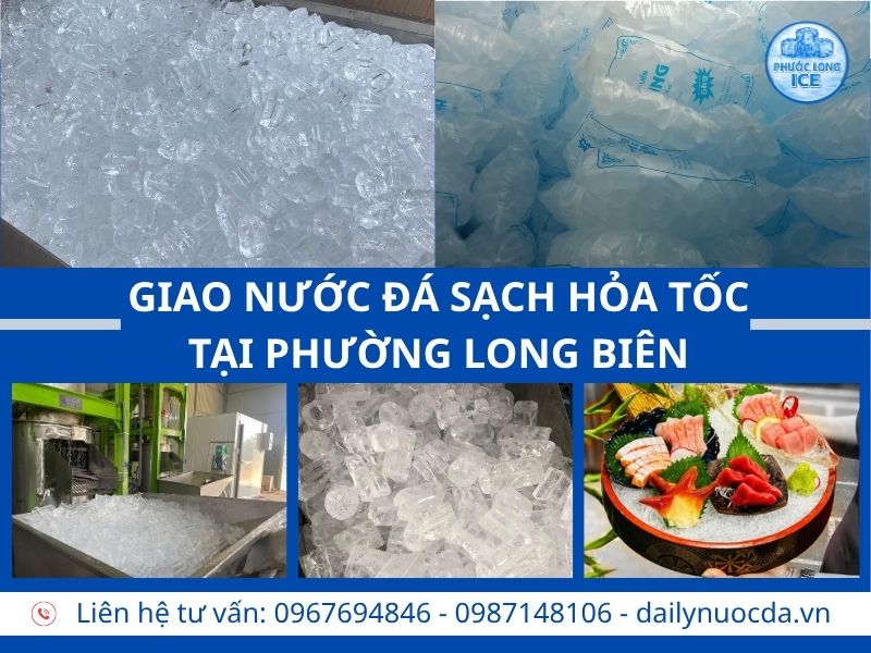 Đại lý nước đá tại Long Biên – Giao Nhanh Giá Sỉ