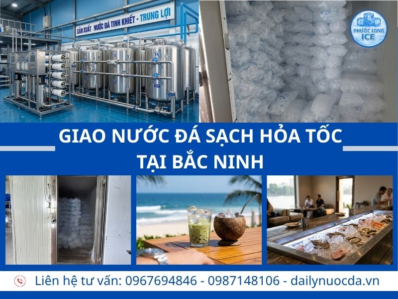 Đại lý nước đá tại Bắc Ninh – Giao Nhanh Giá Sỉ