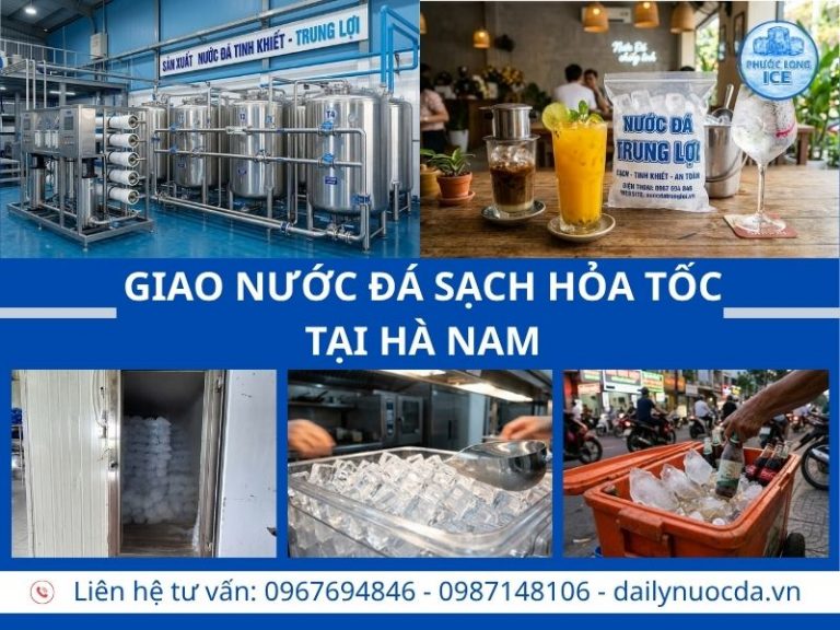 Đại lý nước đá tại Hà Nam – Giao Nhanh Giá Sỉ