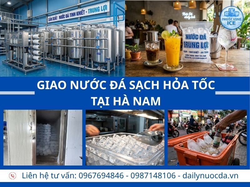 Đại lý nước đá tại Hà Nam – Giao Nhanh Giá Sỉ