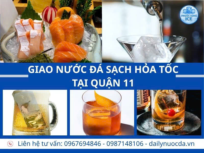Đại lý nước đá tại Quận 11 – Giao hỏa tốc 24/7