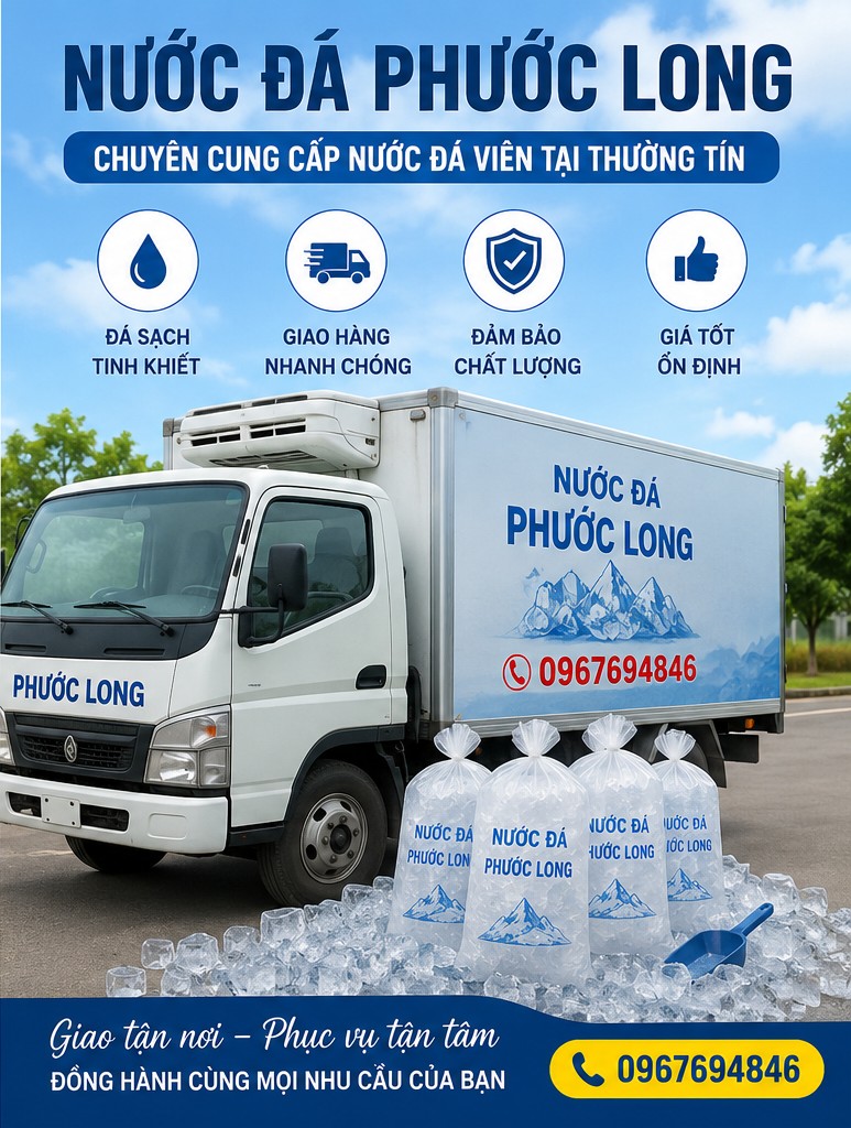 mua nước đá viên tại thường tín