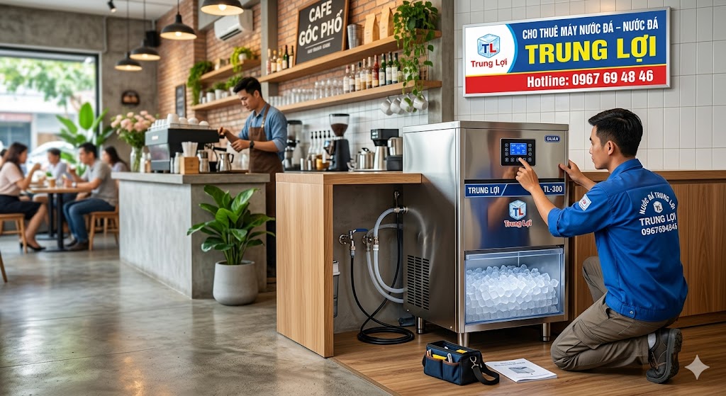 cho thuê máy làm nước đá viên giá rẻ